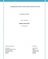 Scoping Study to Review Forestry Policy Instruments in the UK